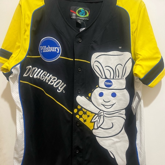 Pillsbury DOUGHBOY Baseball Jersey, General Mills by RR Designs - NEW,  3XL - Picture 3 of 10